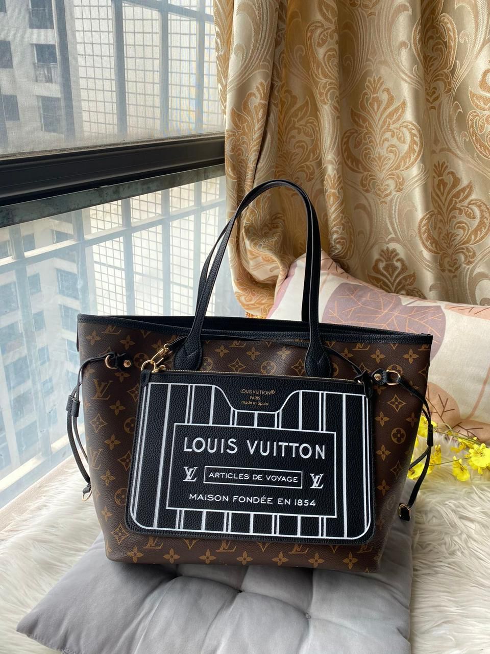Louis Vuitton Neverfull Inside Out Women Tote Bag