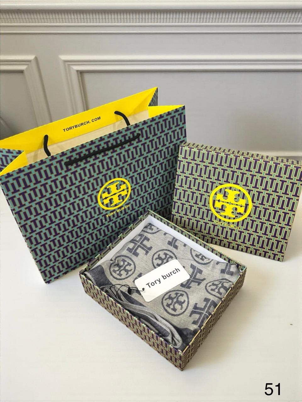 Tory Burch Semi Woollen Unisex Stole - Image 20