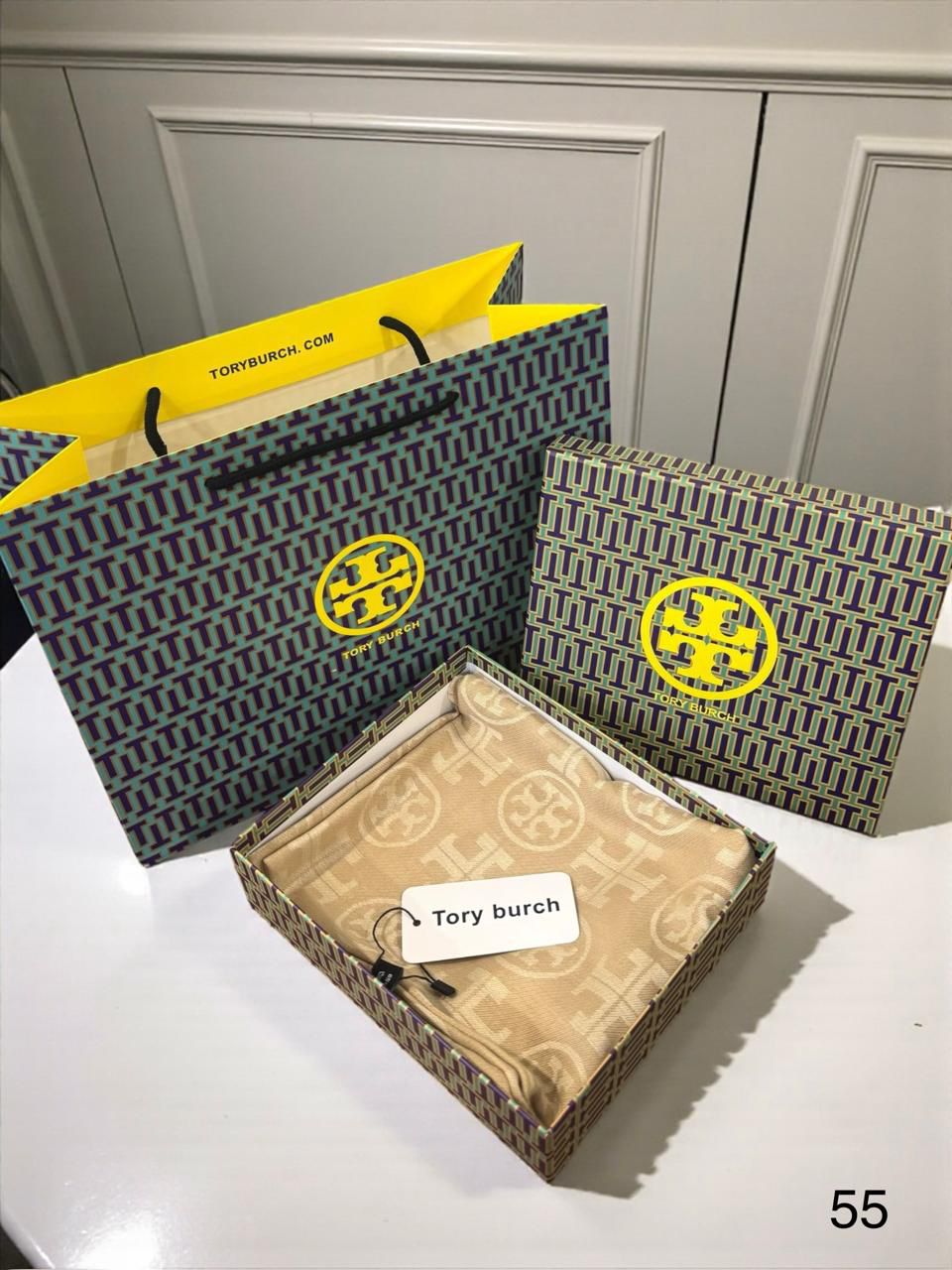 Tory Burch Semi Woollen Unisex Stole - Image 12