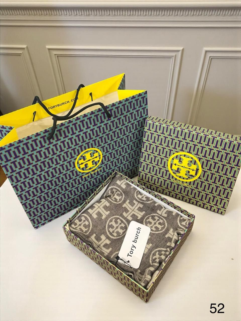 Tory Burch Semi Woollen Unisex Stole - Image 10