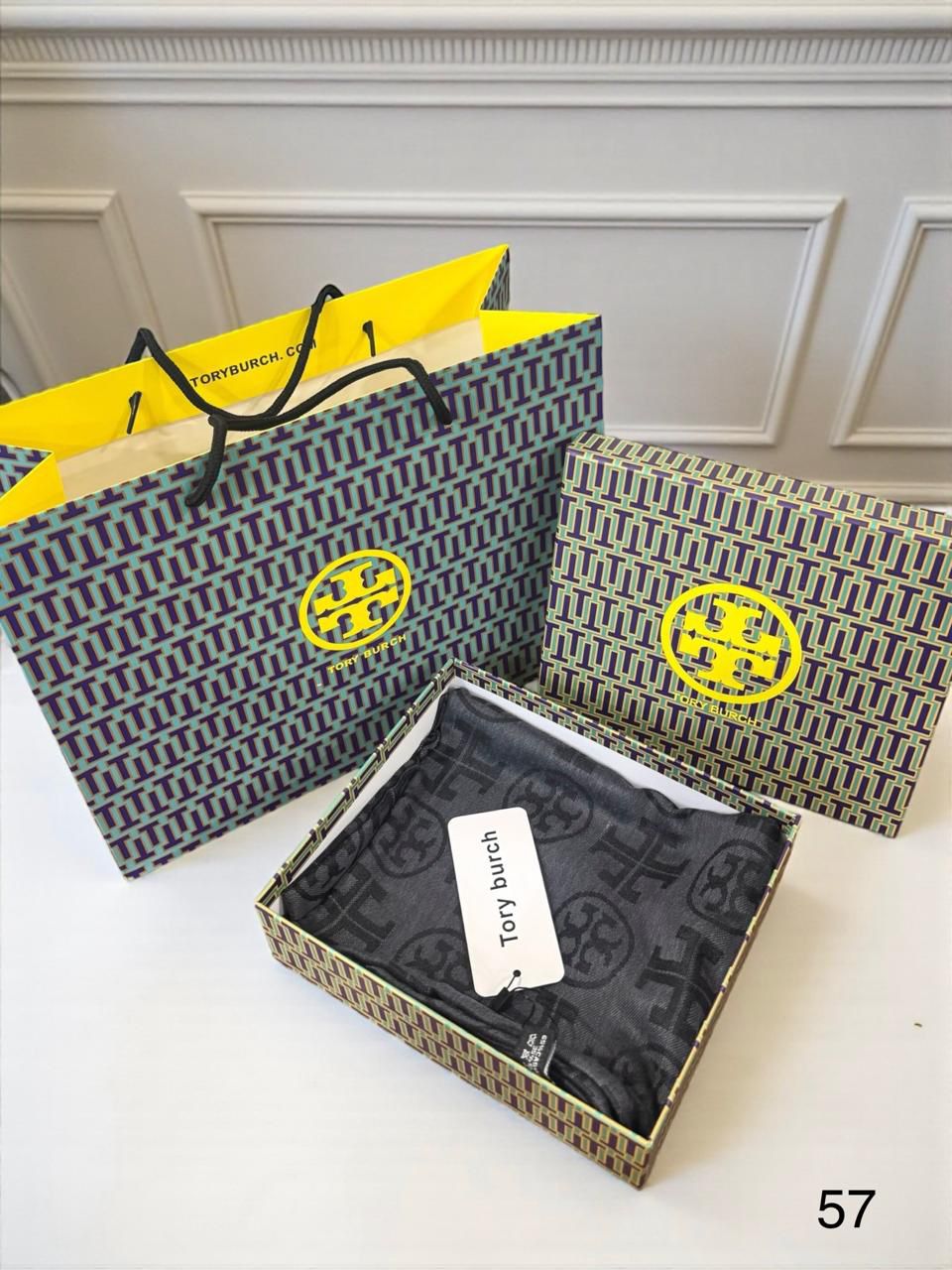 Tory Burch Semi Woollen Unisex Stole - Image 14