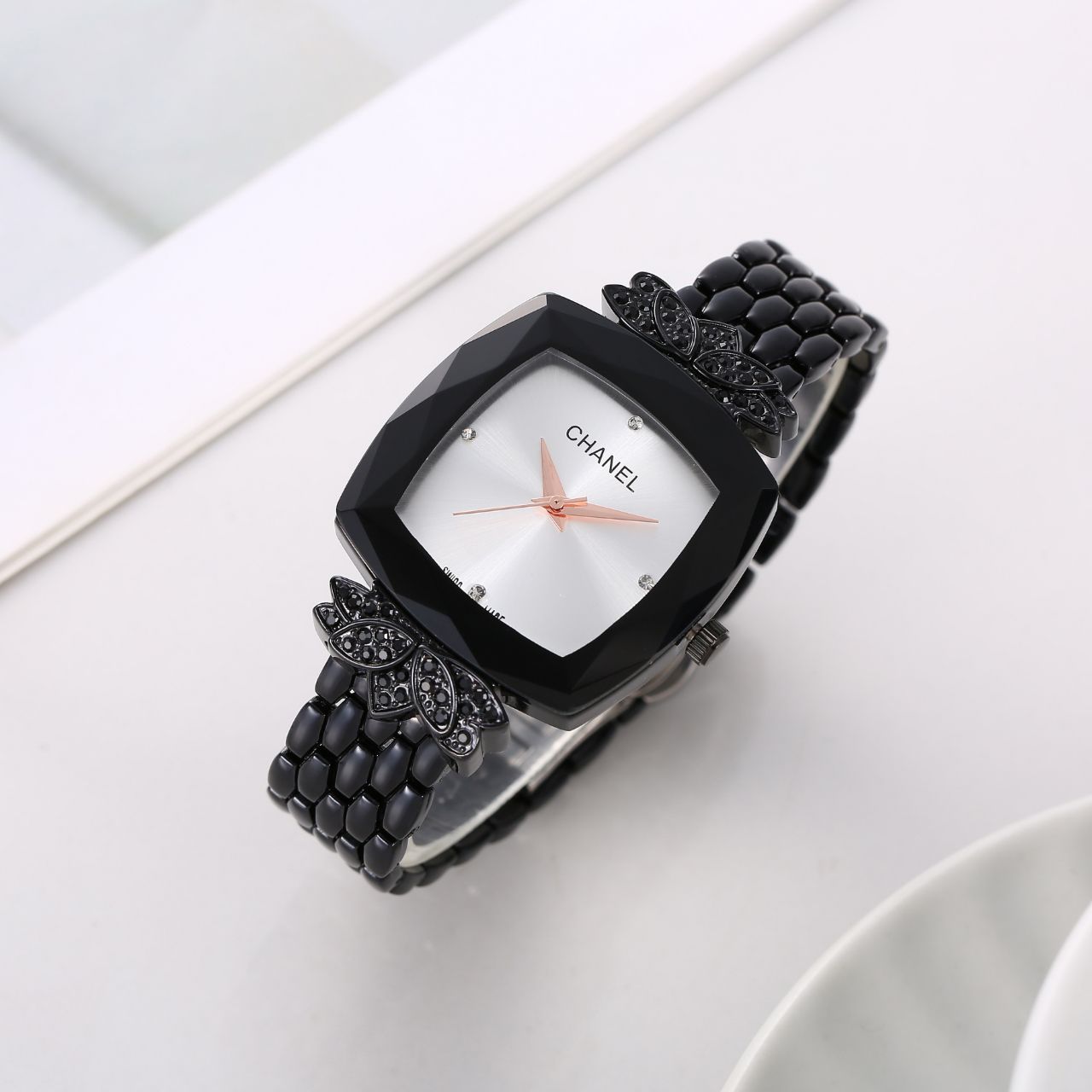 Chanel Ladies Butterfly Diamond Watch - Image 10