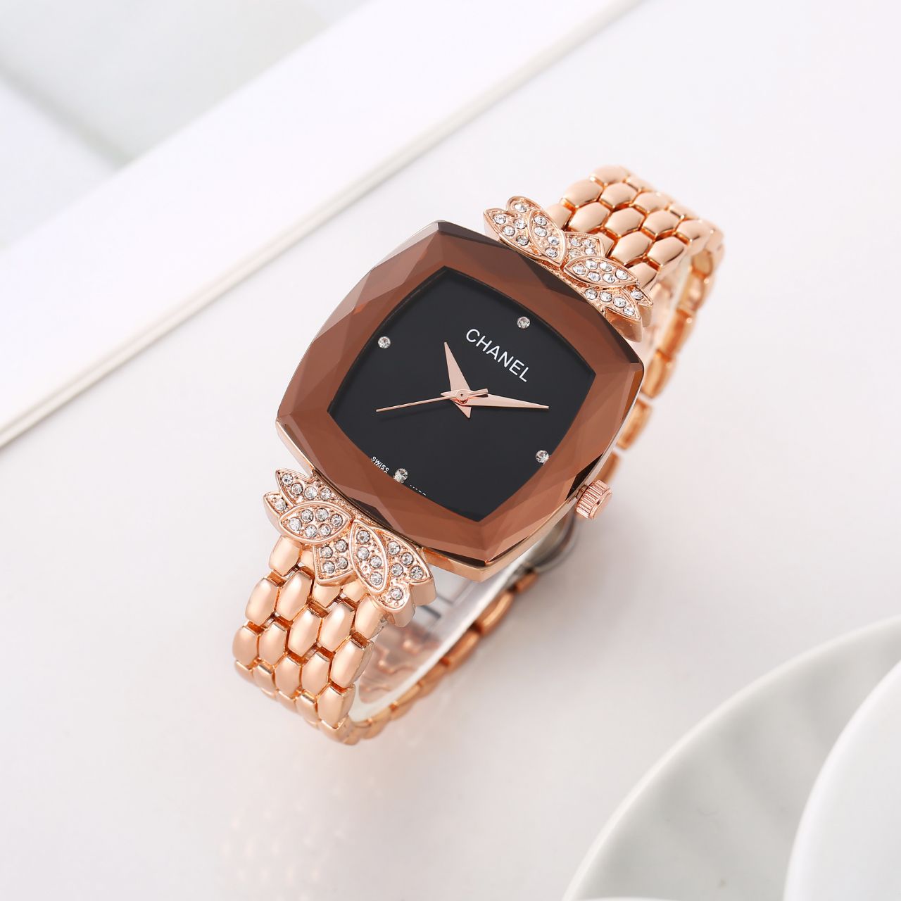 Chanel Ladies Butterfly Diamond Watch - Image 2