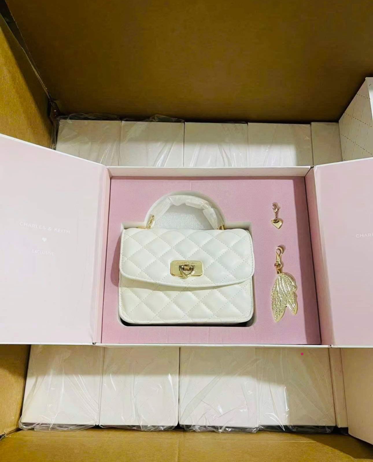 Charles & Keith Cressida Quilted QIKI 2025 Women Sling Bags - Image 2