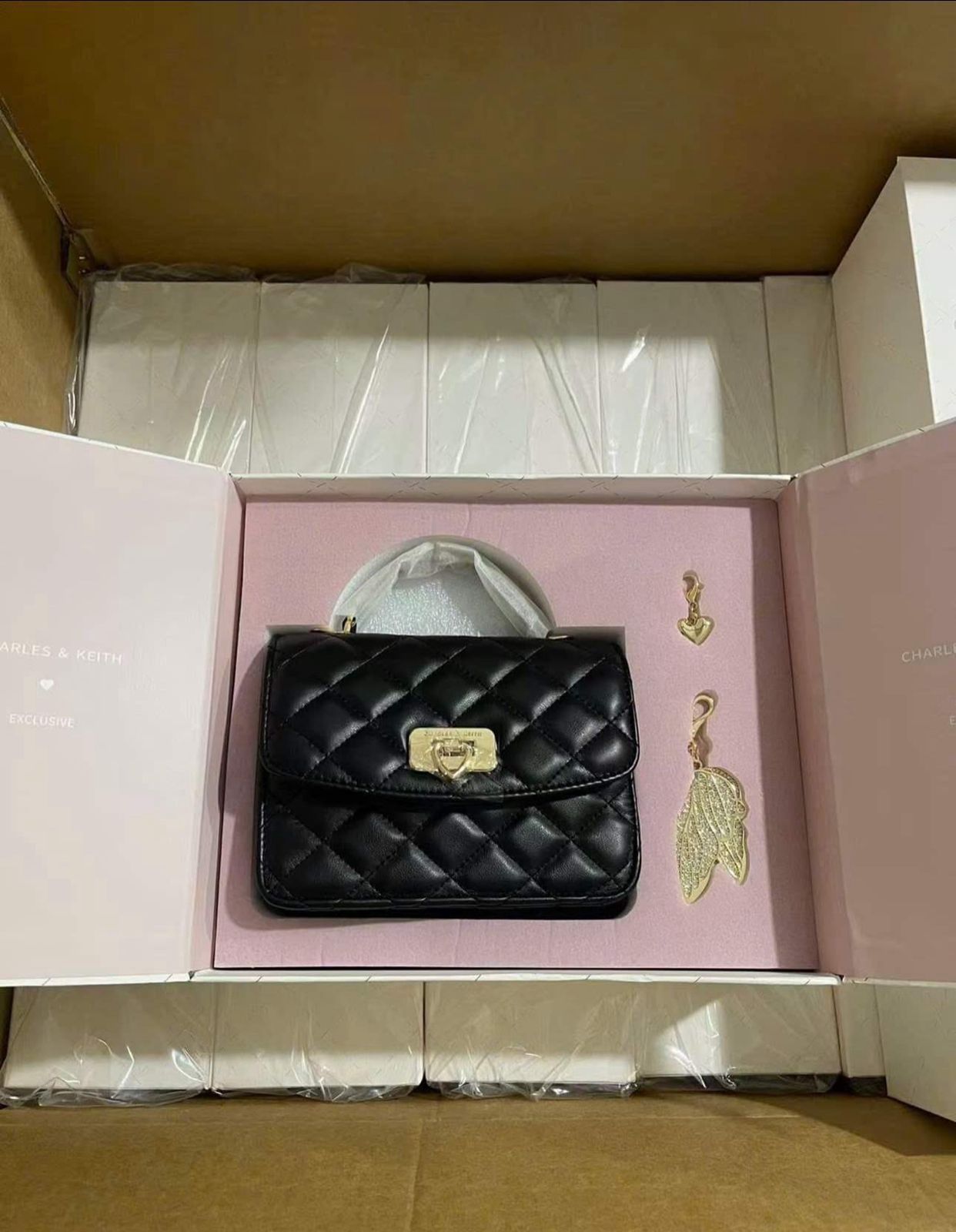 Charles & Keith Cressida Quilted QIKI 2025 Women Sling Bags - Image 3