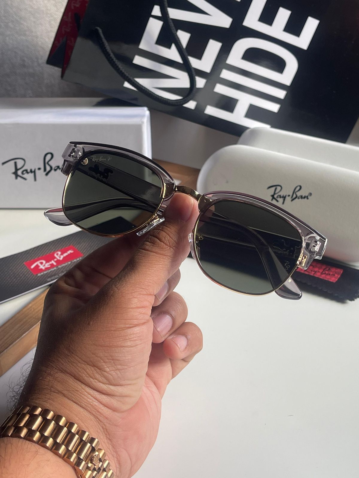 Ray-Ban Clubmaster Men's Sunglasses - Image 8