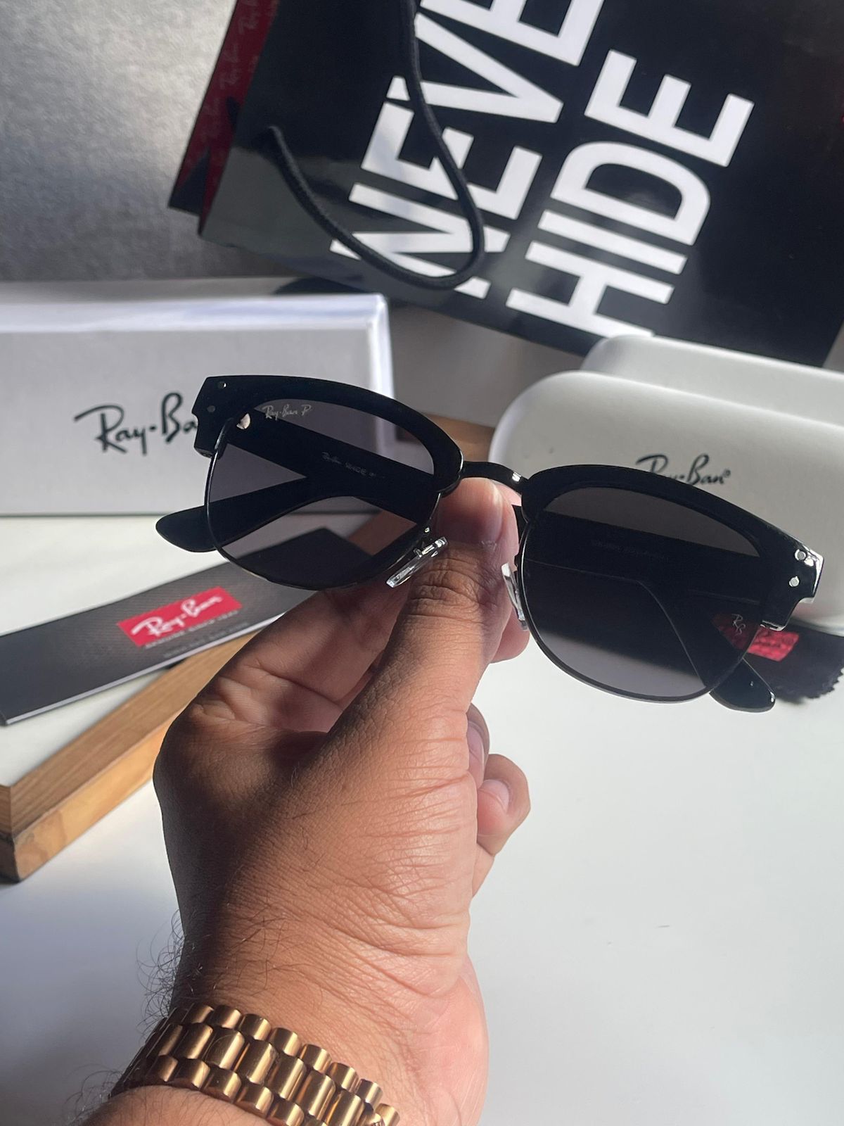 Ray-Ban Clubmaster Men's Sunglasses - Image 7