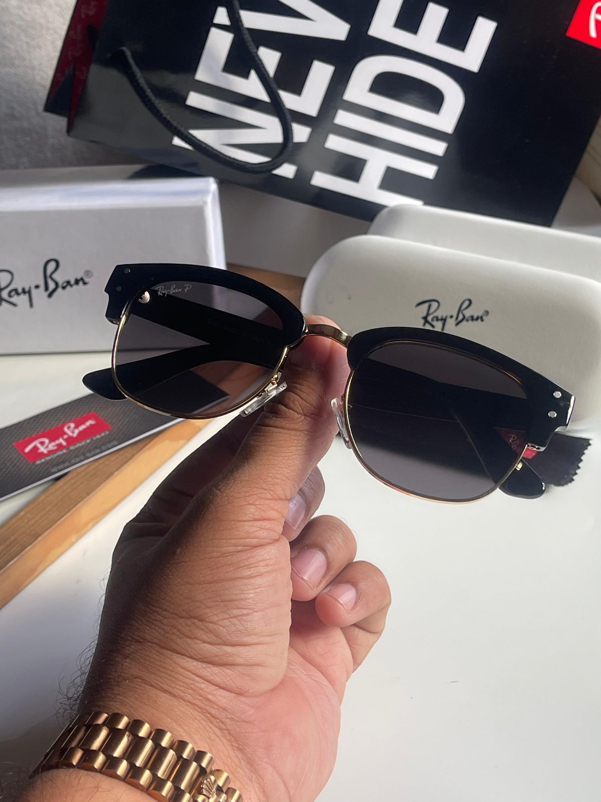 Ray-Ban Clubmaster Men's Sunglasses - Image 9