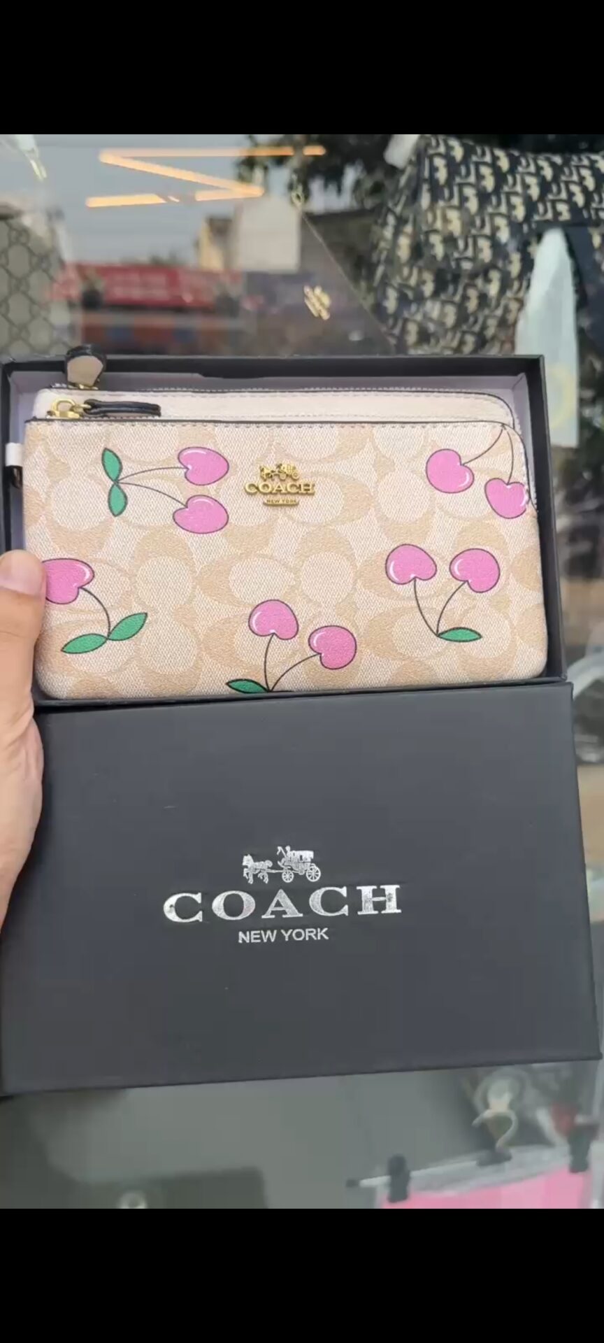 Coach Signature Wristlet Women’s Pouch