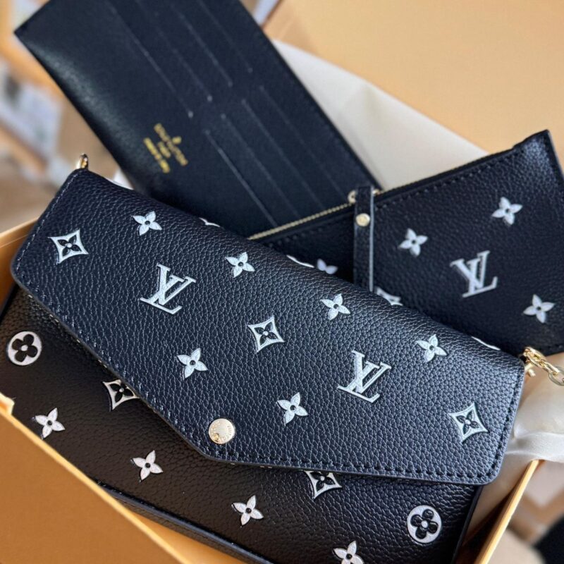 Louis Vuitton Emboss Felicie Shoulder Sling Bag