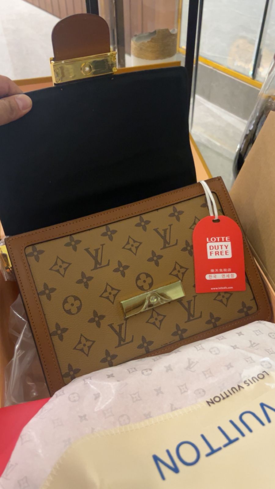 Louis Vuitton Dauphine Genuine Calf Leather Bag - Image 5