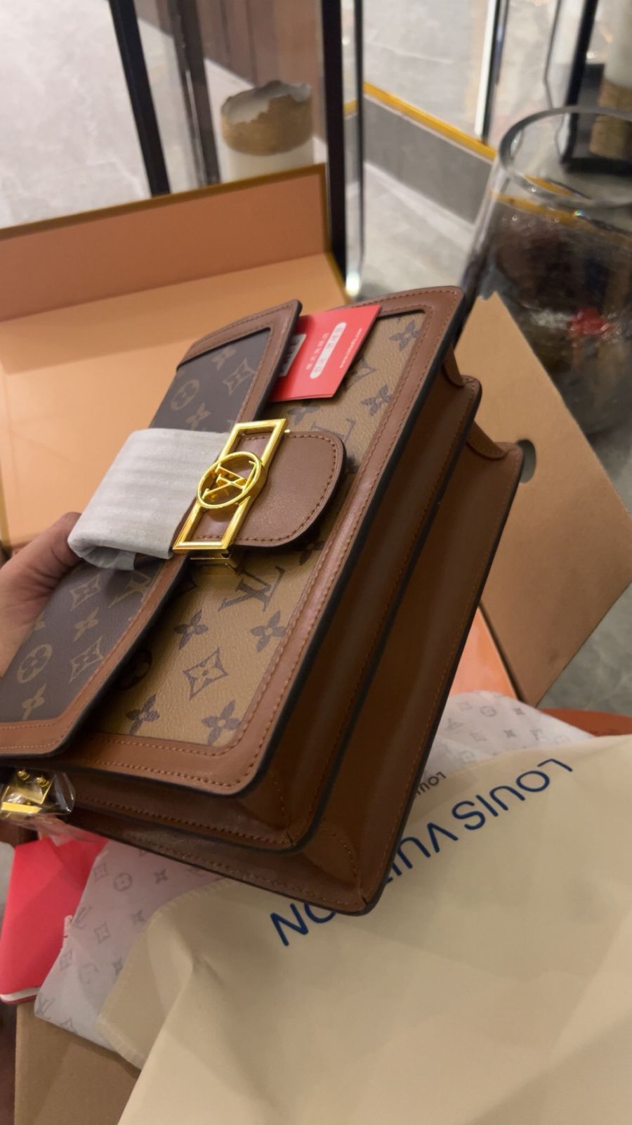 Louis Vuitton Dauphine Genuine Calf Leather Bag - Image 3