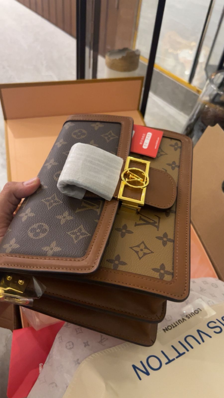 Louis Vuitton Dauphine Genuine Calf Leather Bag - Image 2