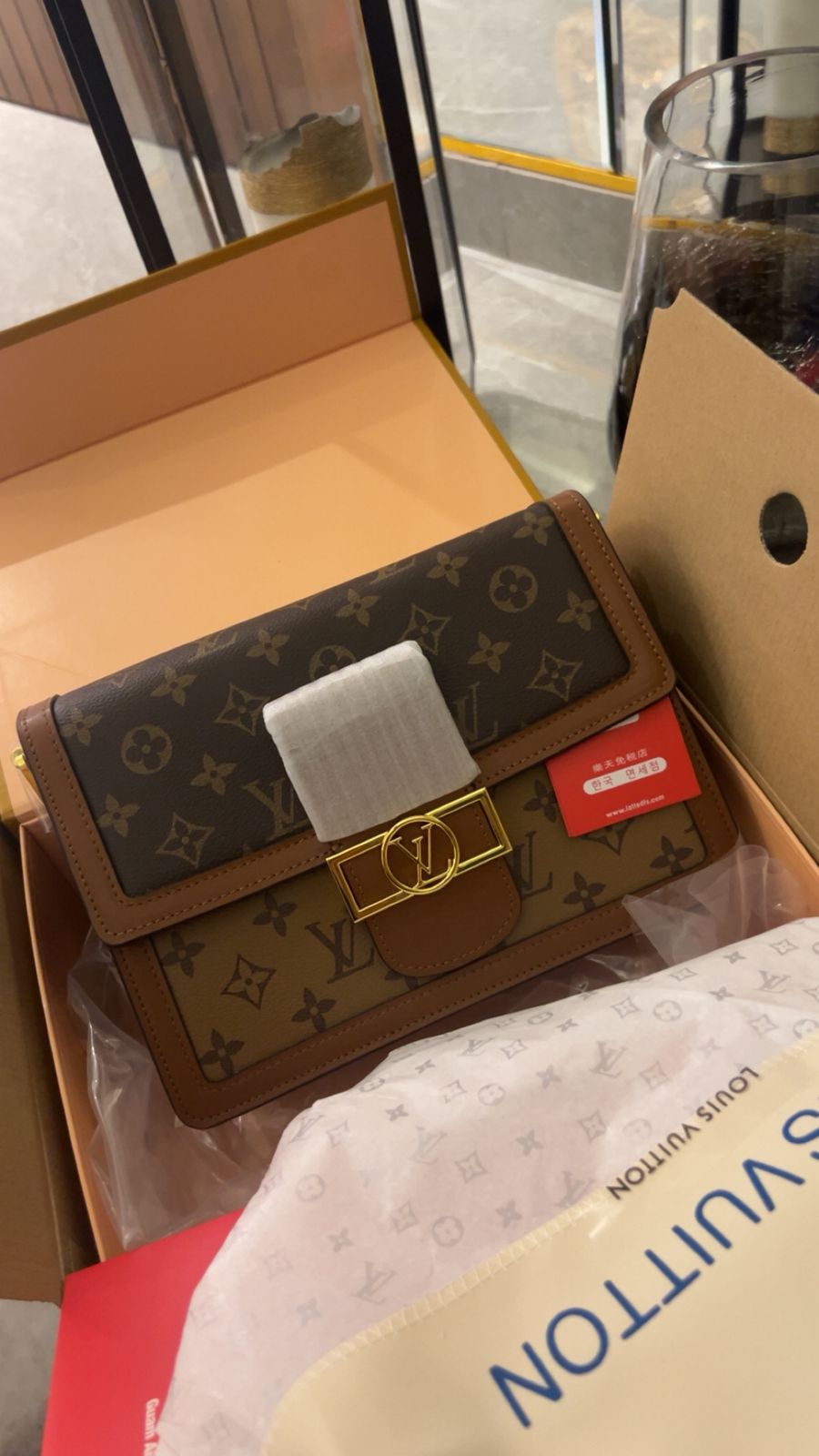 Louis Vuitton Dauphine Genuine Calf Leather Bag