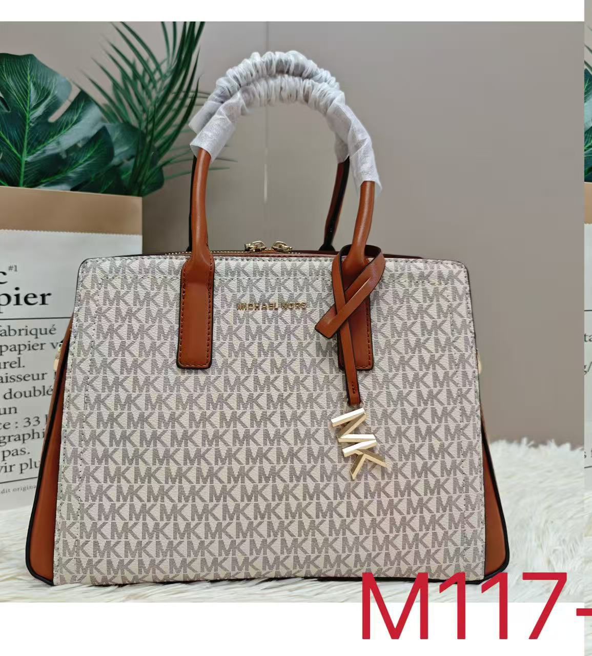 Michael Kors Laila Satchel Top Handle Tote Bag For Women - Image 2