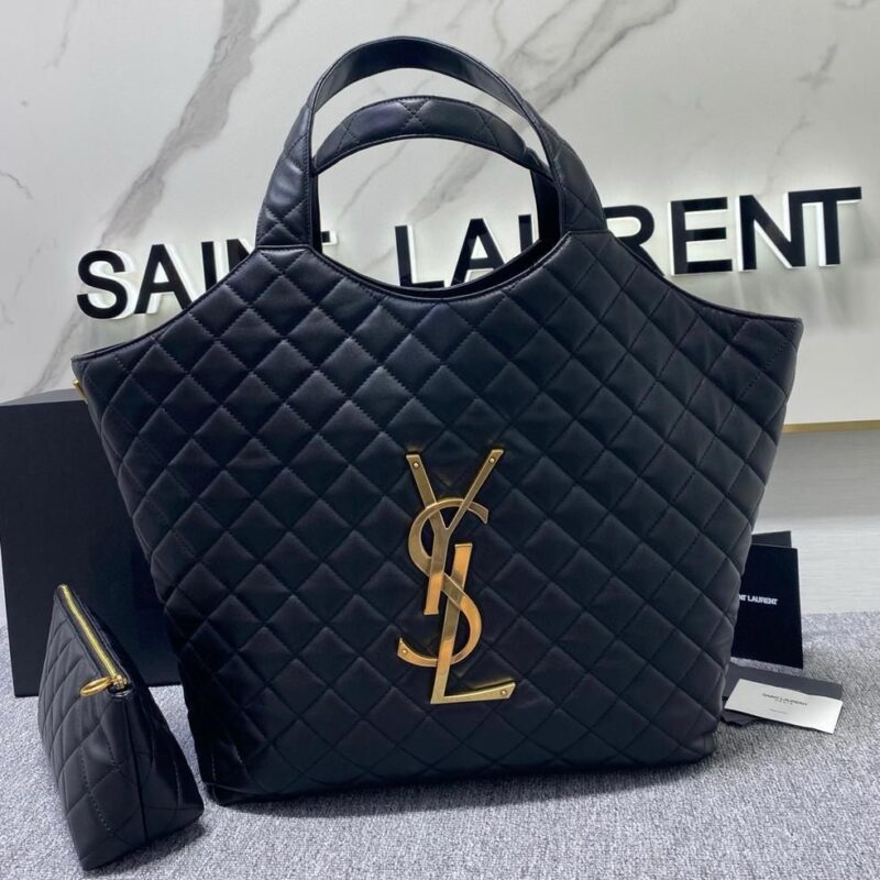YSL Yves Saint Laurent Quilted Tote Bag For Women