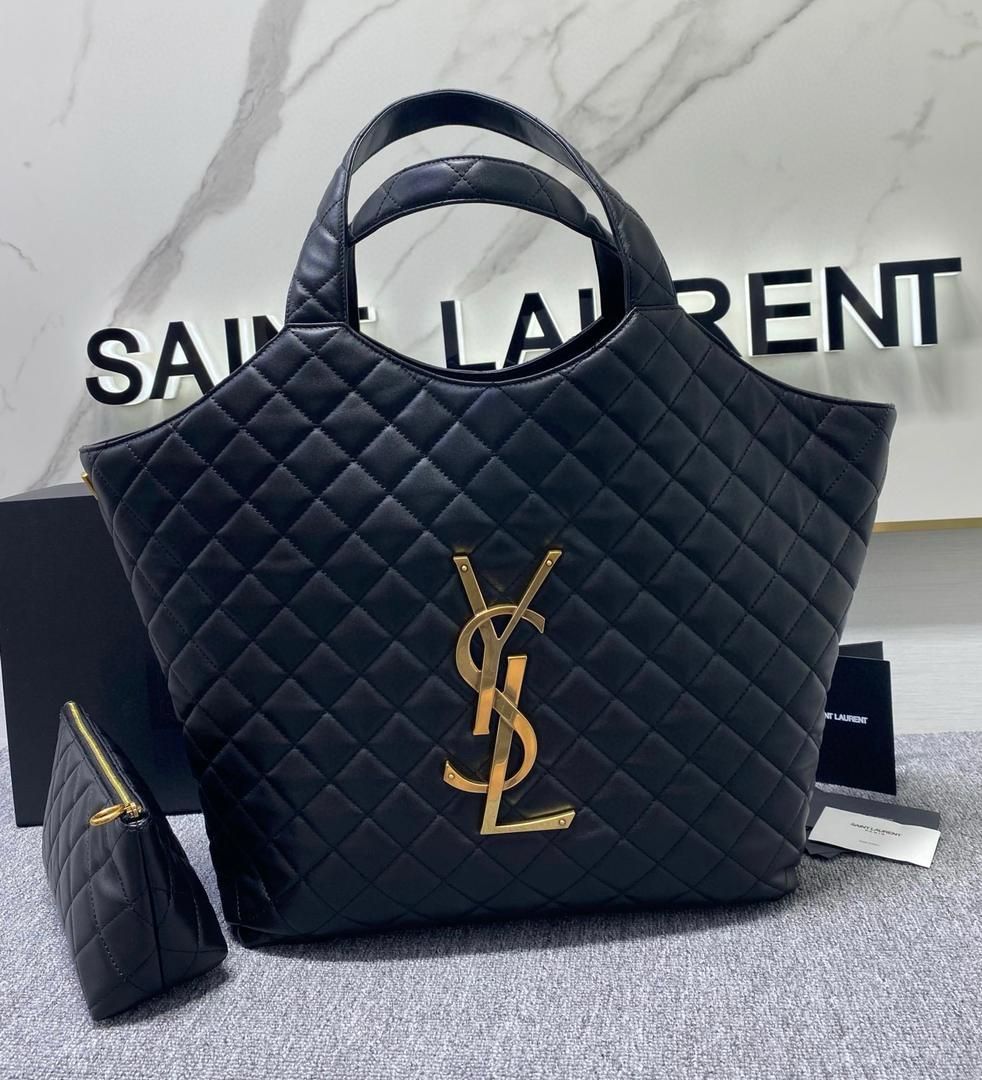 YSL Yves Saint Laurent Quilted Tote Bag For Women