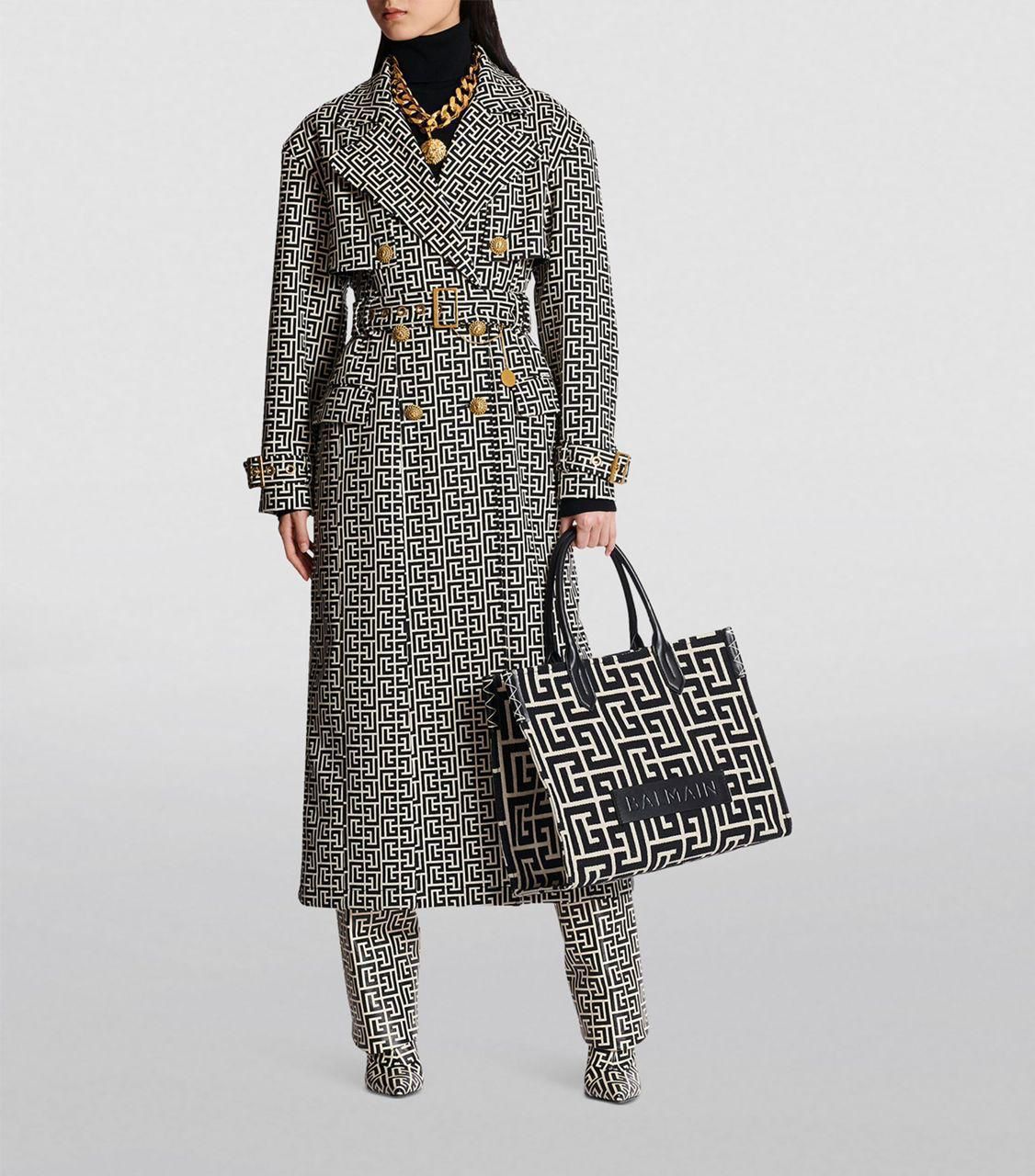 Balmain Sac Cabas B-ARMY 42 en JACQUARD Tote Bag - Image 2