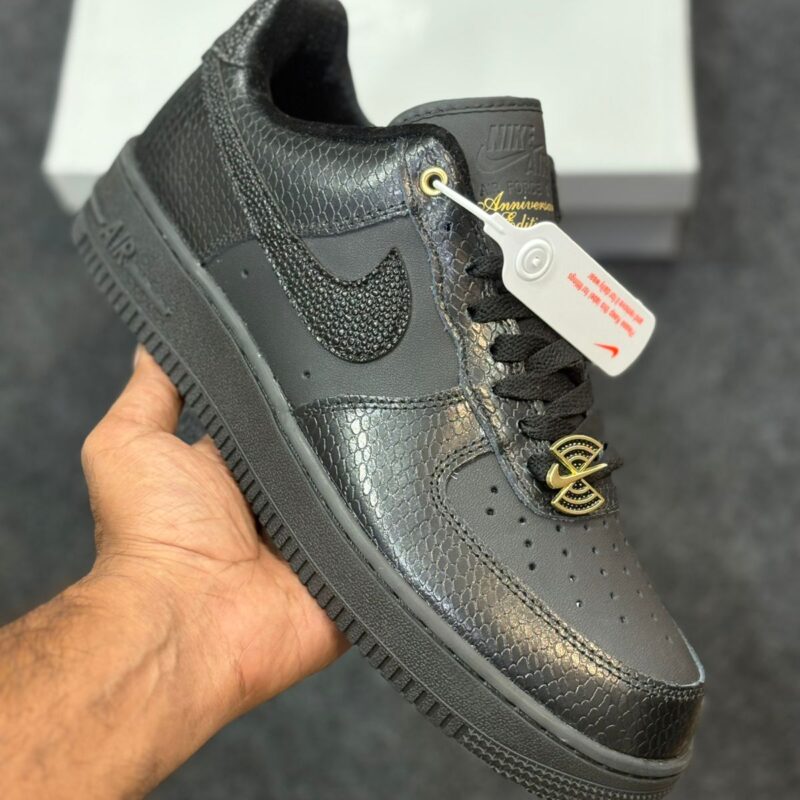 Nike Air Force1Low Black Snakeskin anniversary edition Men's Shoes