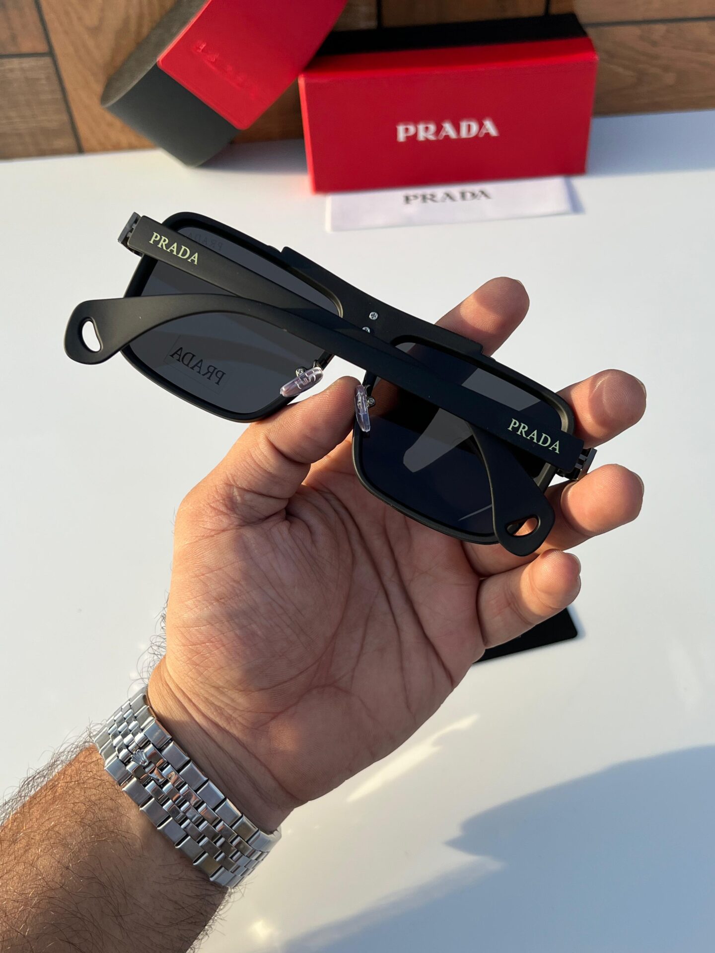 Prada Square Men's Sunglasses - Image 2