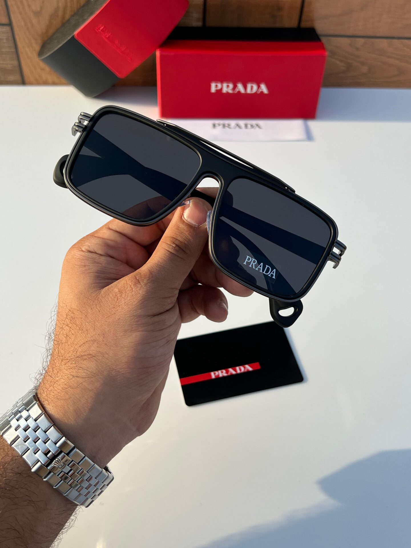 Prada Square Men's Sunglasses - Image 4