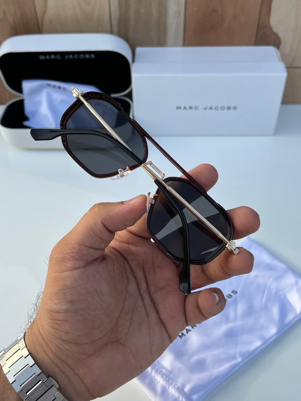 Marc Jacobs Hexagon Men's Sunglasses - Image 3
