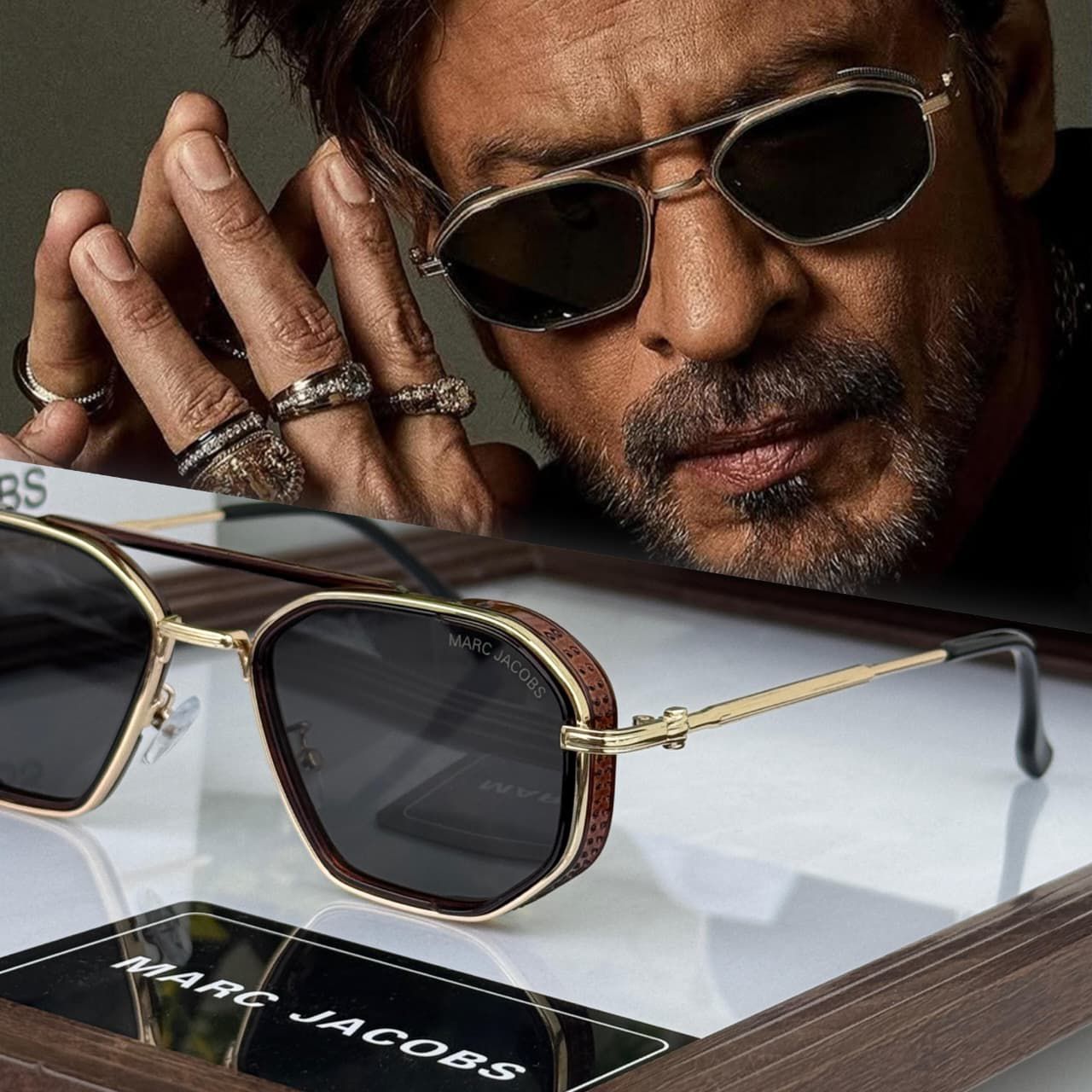 Marc Jacobs Hexagon Men's Sunglasses - Image 8