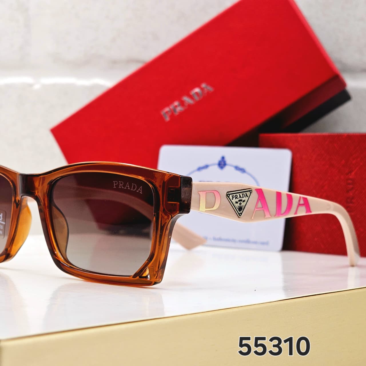 Prada Square Polarized Sunglasses - Unisex - Image 6