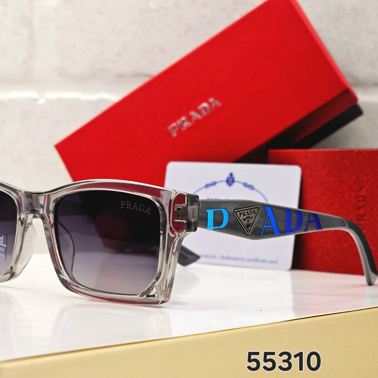 Prada Square Polarized Sunglasses - Unisex - Image 5
