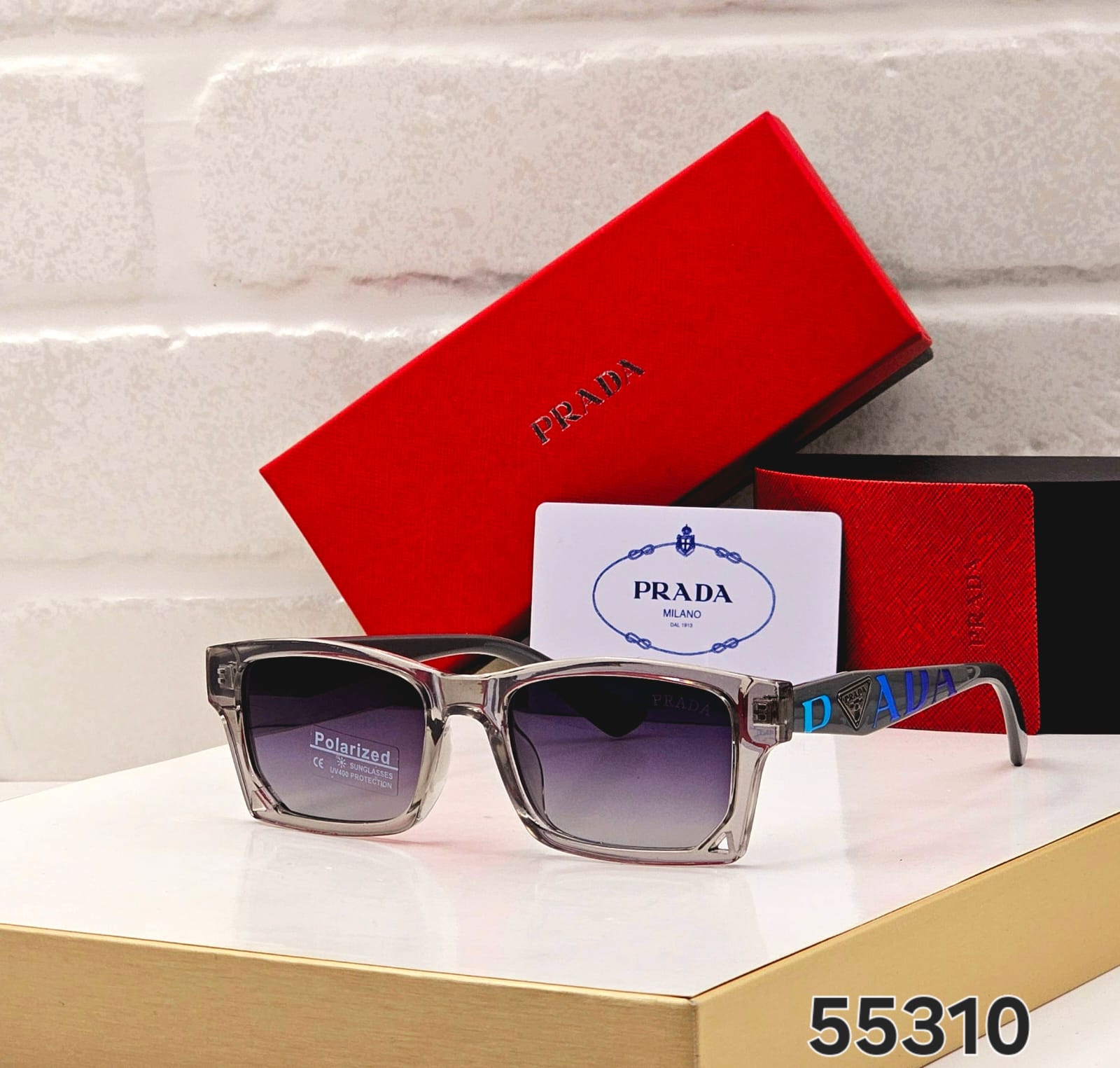 Prada Square Polarized Sunglasses - Unisex - Image 2