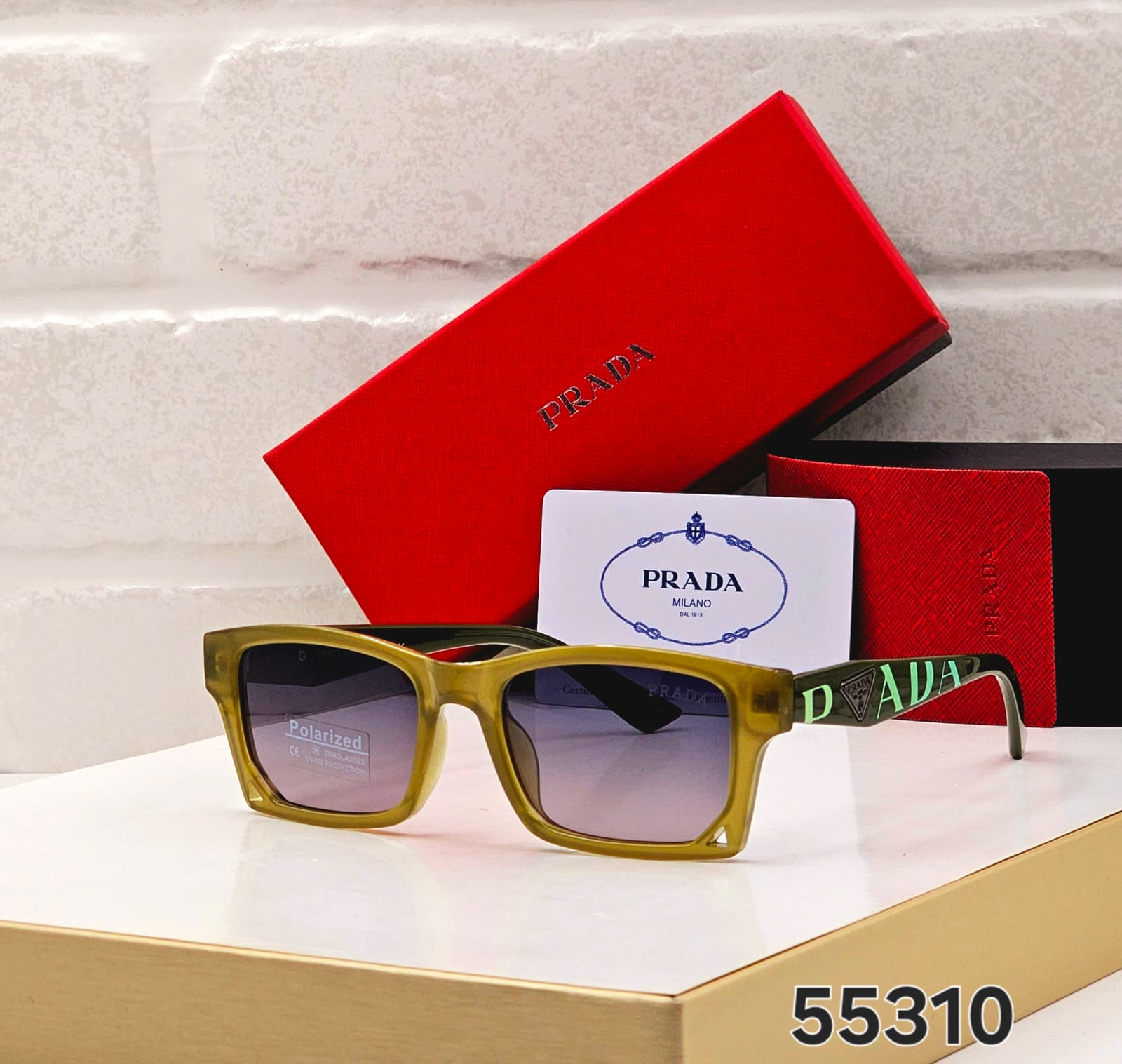 Prada Square Polarized Sunglasses - Unisex