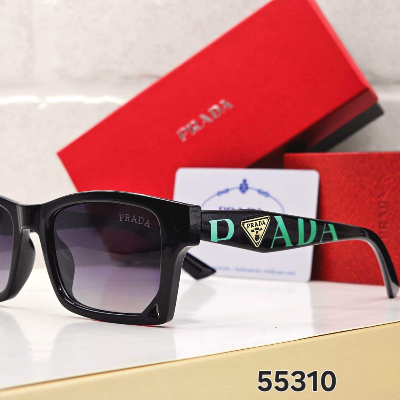 Prada Square Polarized Sunglasses - Unisex - Image 7