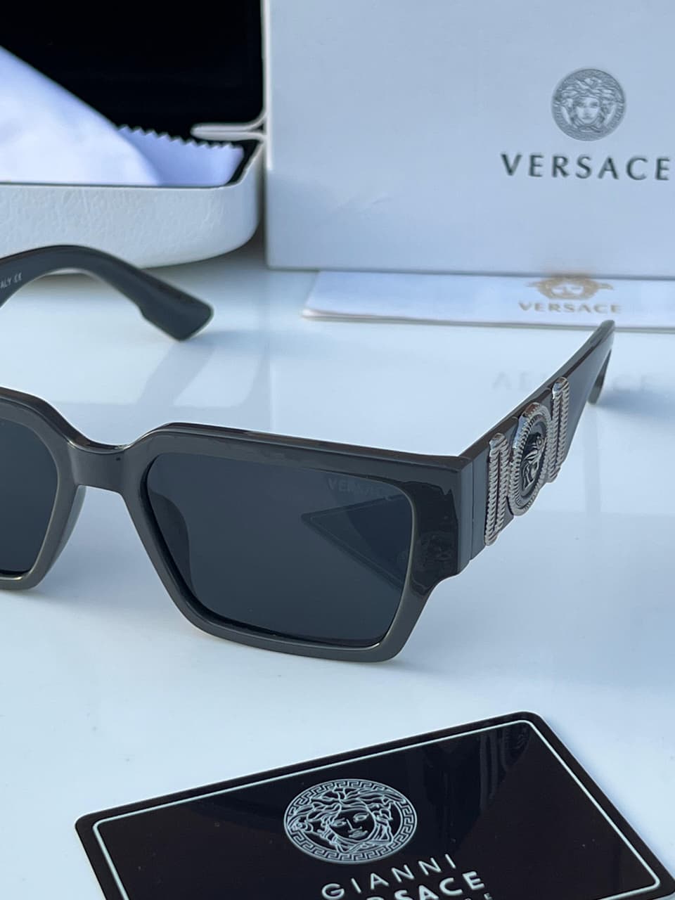 Versace Medusa Square Sunglasses - Unisex - Image 5