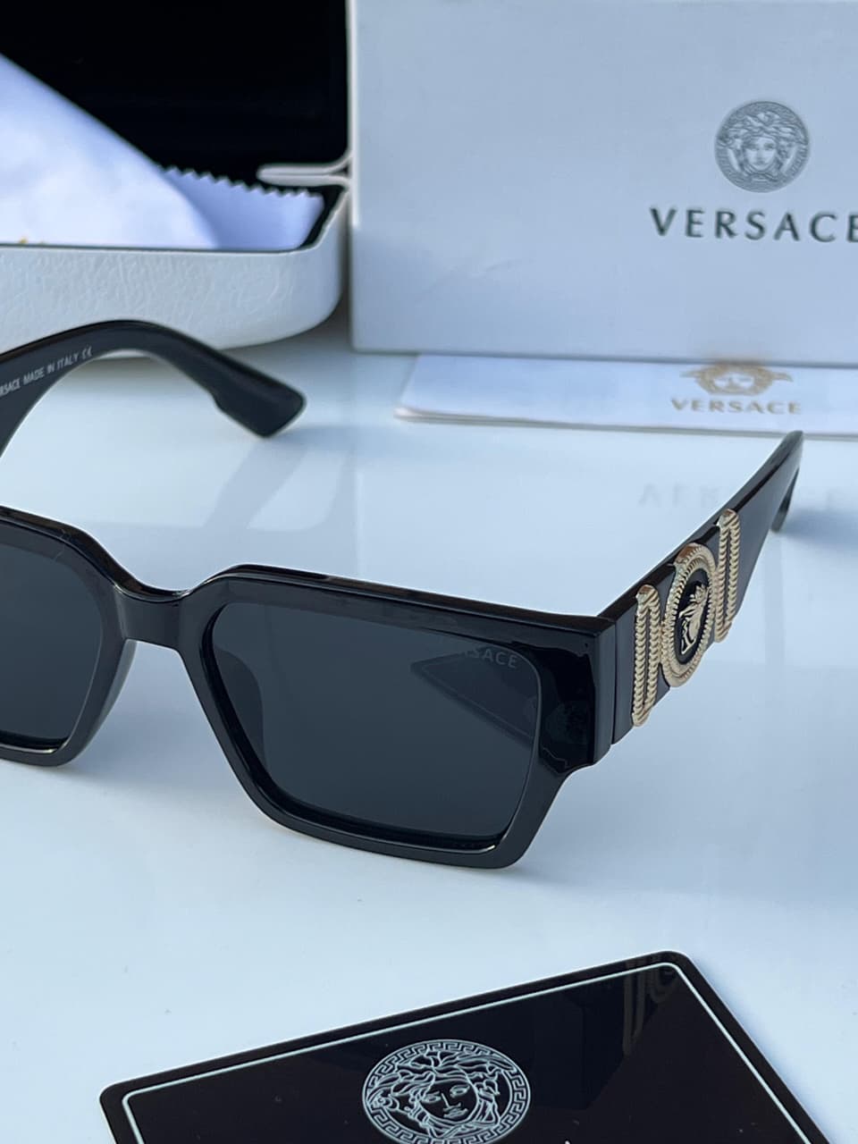 Versace Medusa Square Sunglasses - Unisex - Image 6