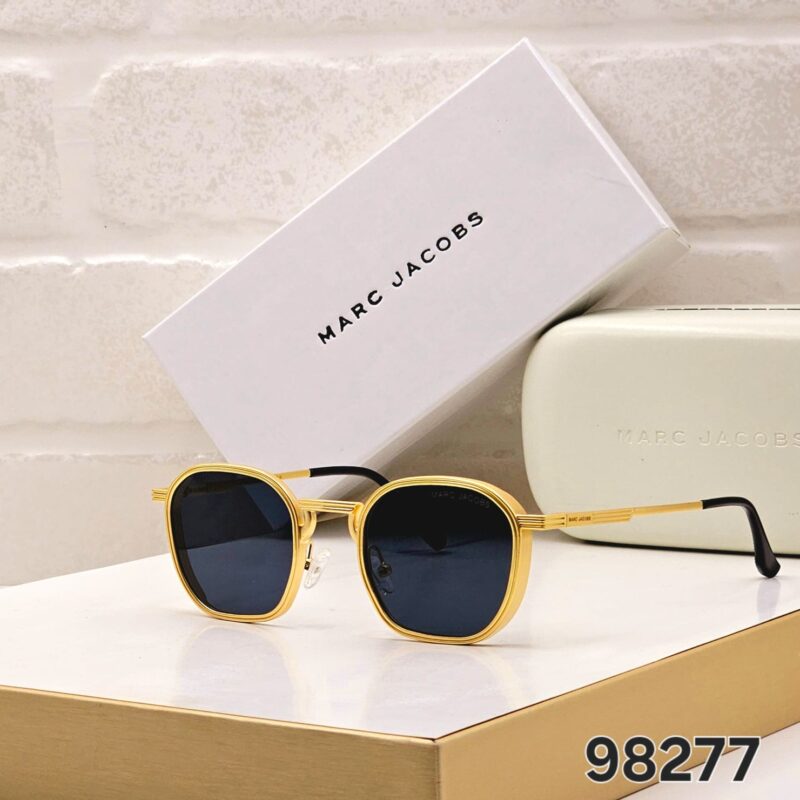 Marc Jacobs Gold Square Eyewear - Unisex Sunglasses
