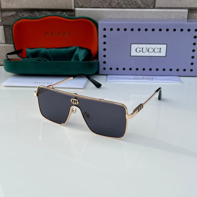 Gucci Square Shield Men's Sunglasses