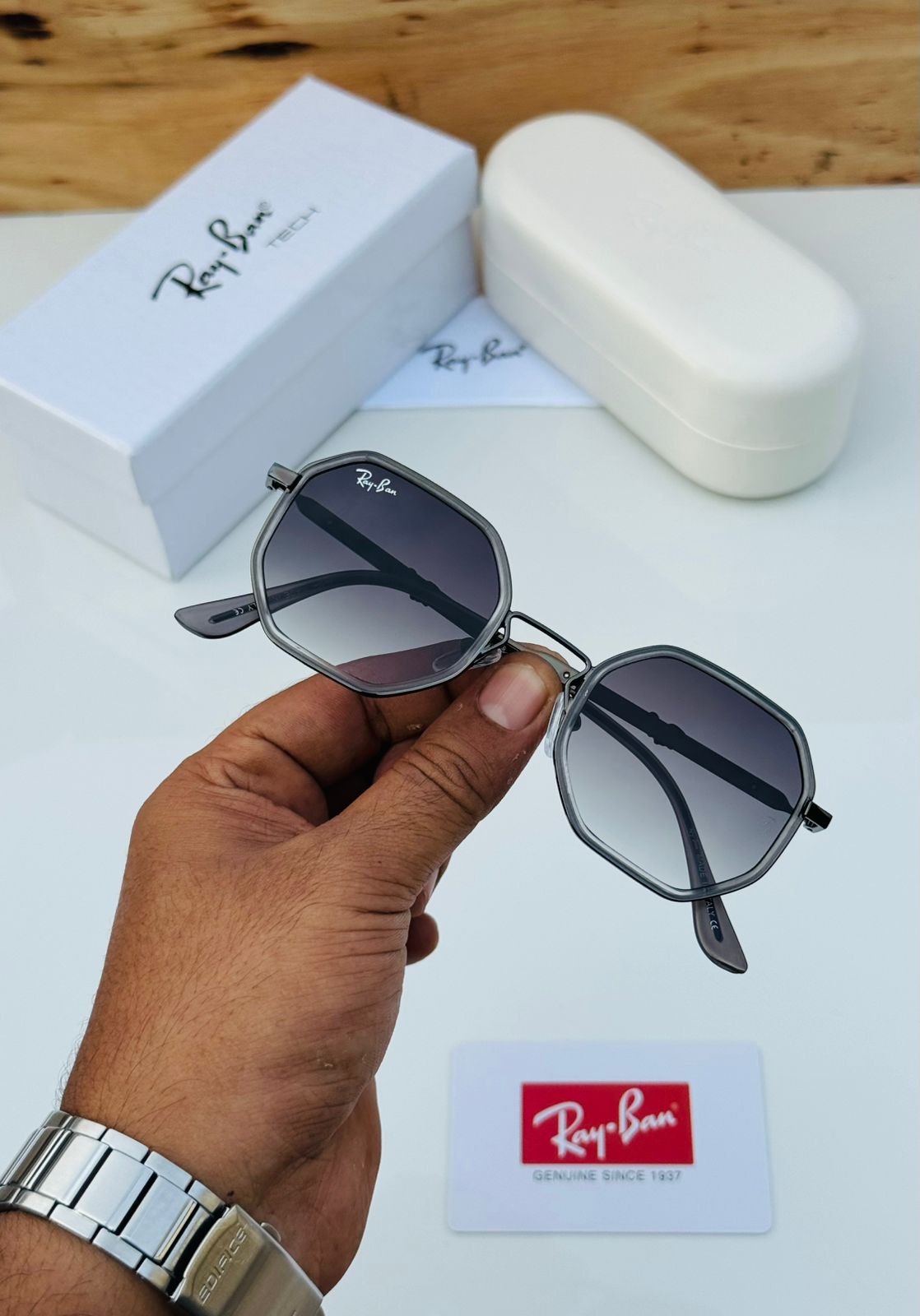 Ray Ban Octagon Tech Series Men's Sunglasses - Image 6