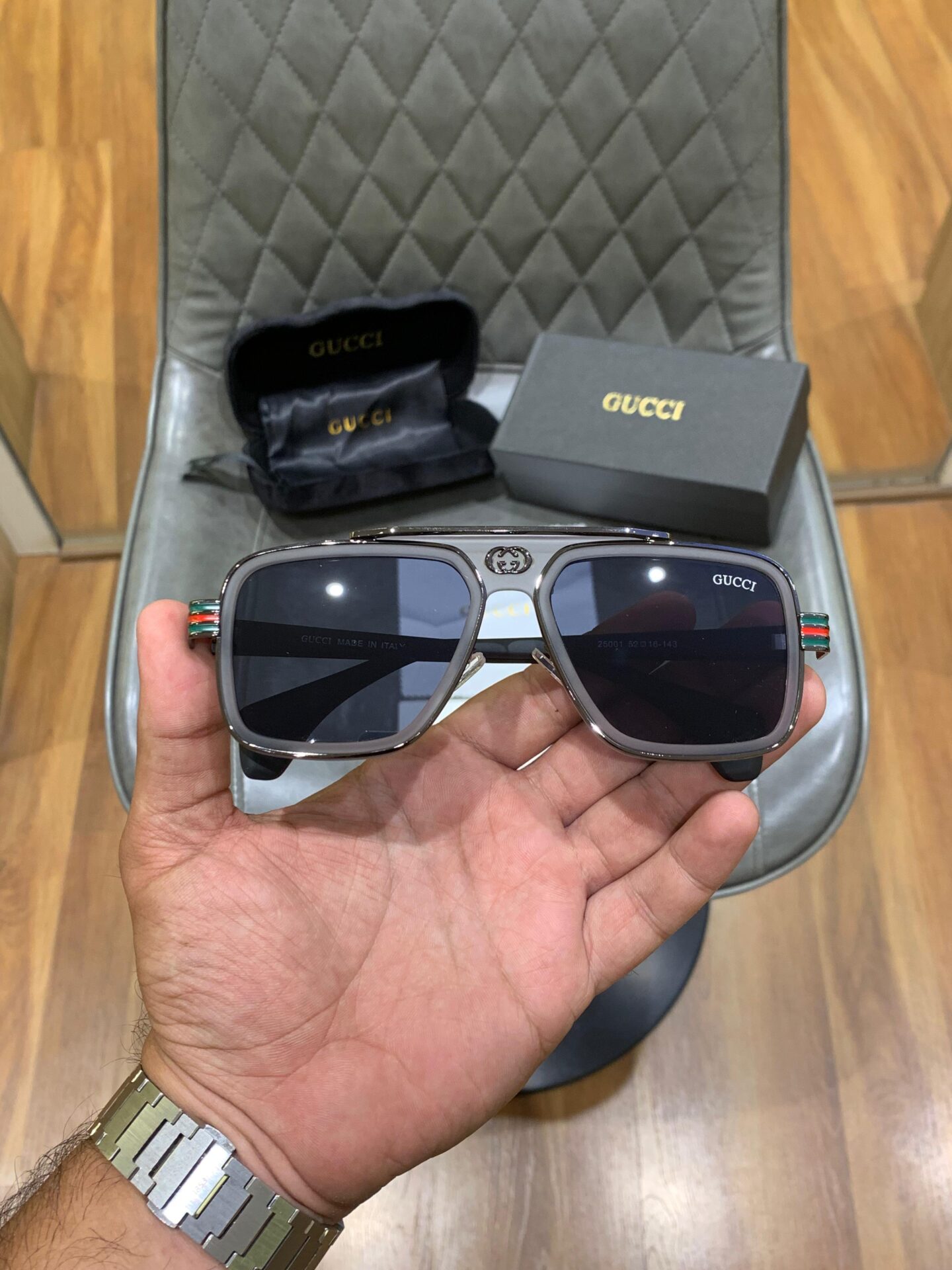 Gucci Square Legend Series Sunglasses - Unisex - Image 2