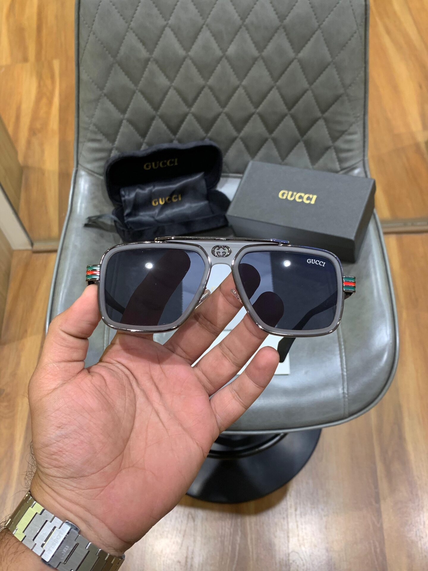 Gucci Square Legend Series Sunglasses - Unisex - Image 5