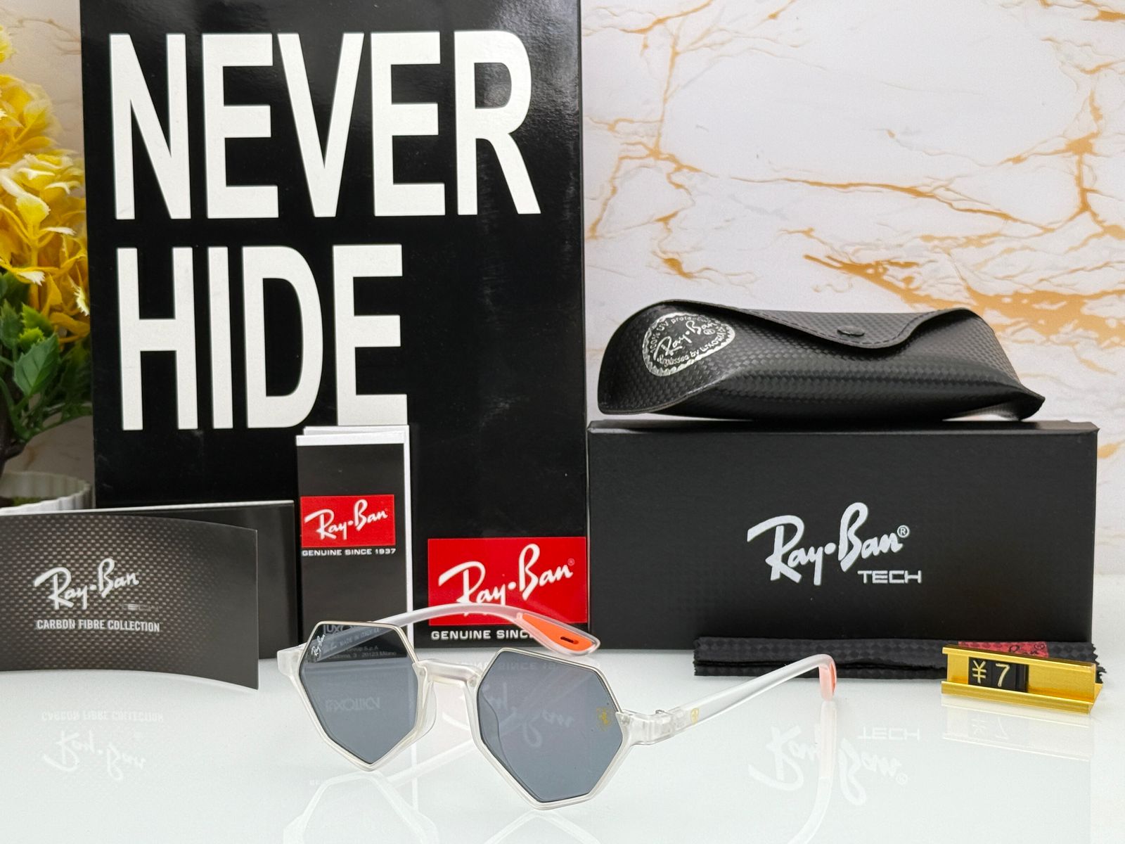 Ray-Ban Hexa Carbon Fiber Collection Men's Sunglasses