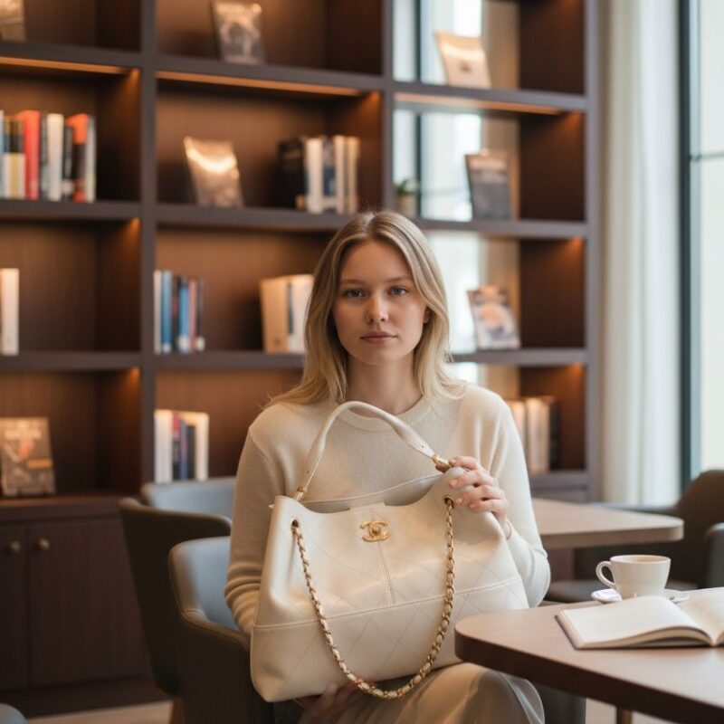 CHANEL Shopping Bag Single Handle Tote For Women