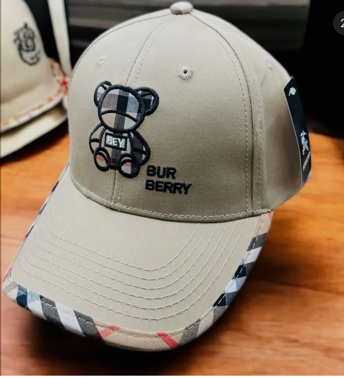 Burberry Bear Series Unisex Caps - Image 3