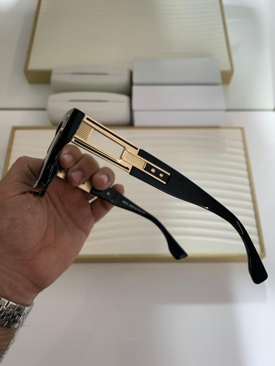 DITA Men’s Sunglasses Gold & Black Edition - Image 2