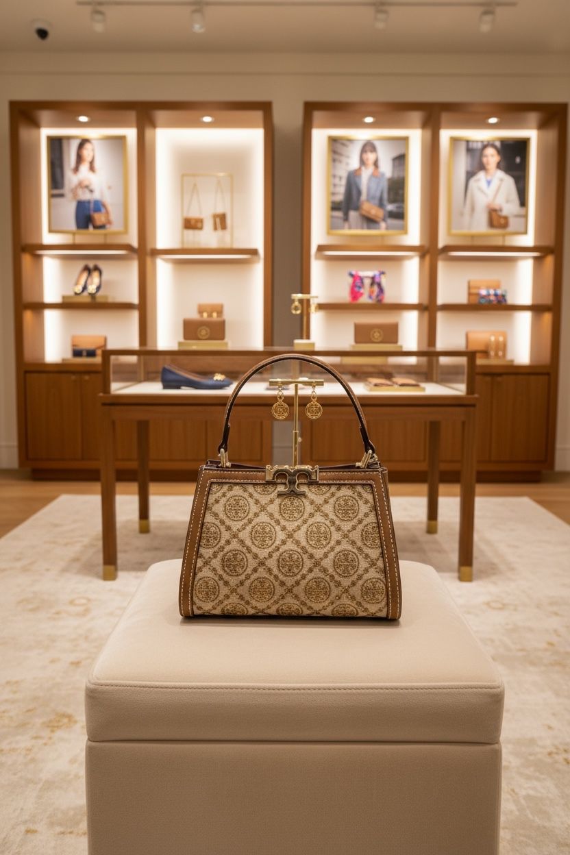 Tory Burch T-Logo Monogram Studded Edition Women's Handbag - Image 4