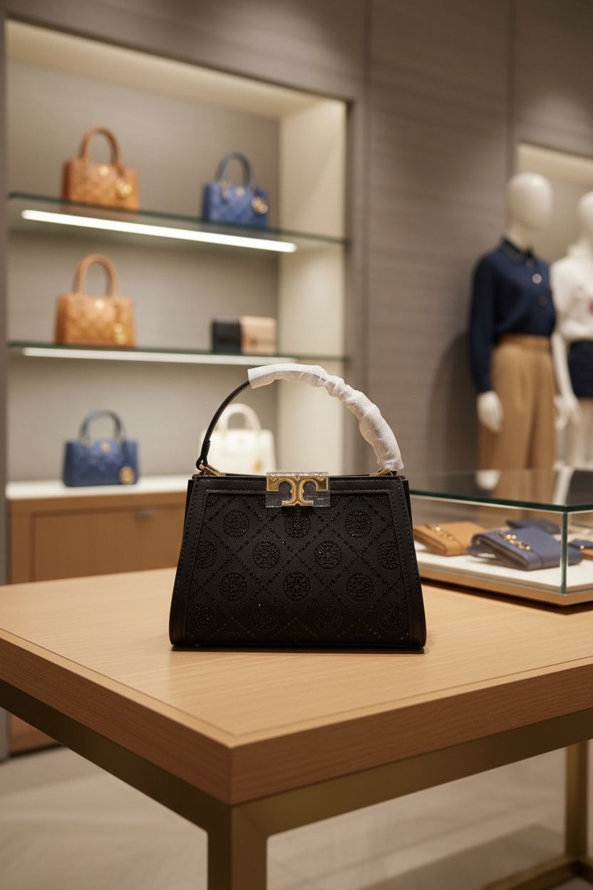 Tory Burch T-Logo Monogram Studded Edition Women's Handbag - Image 2