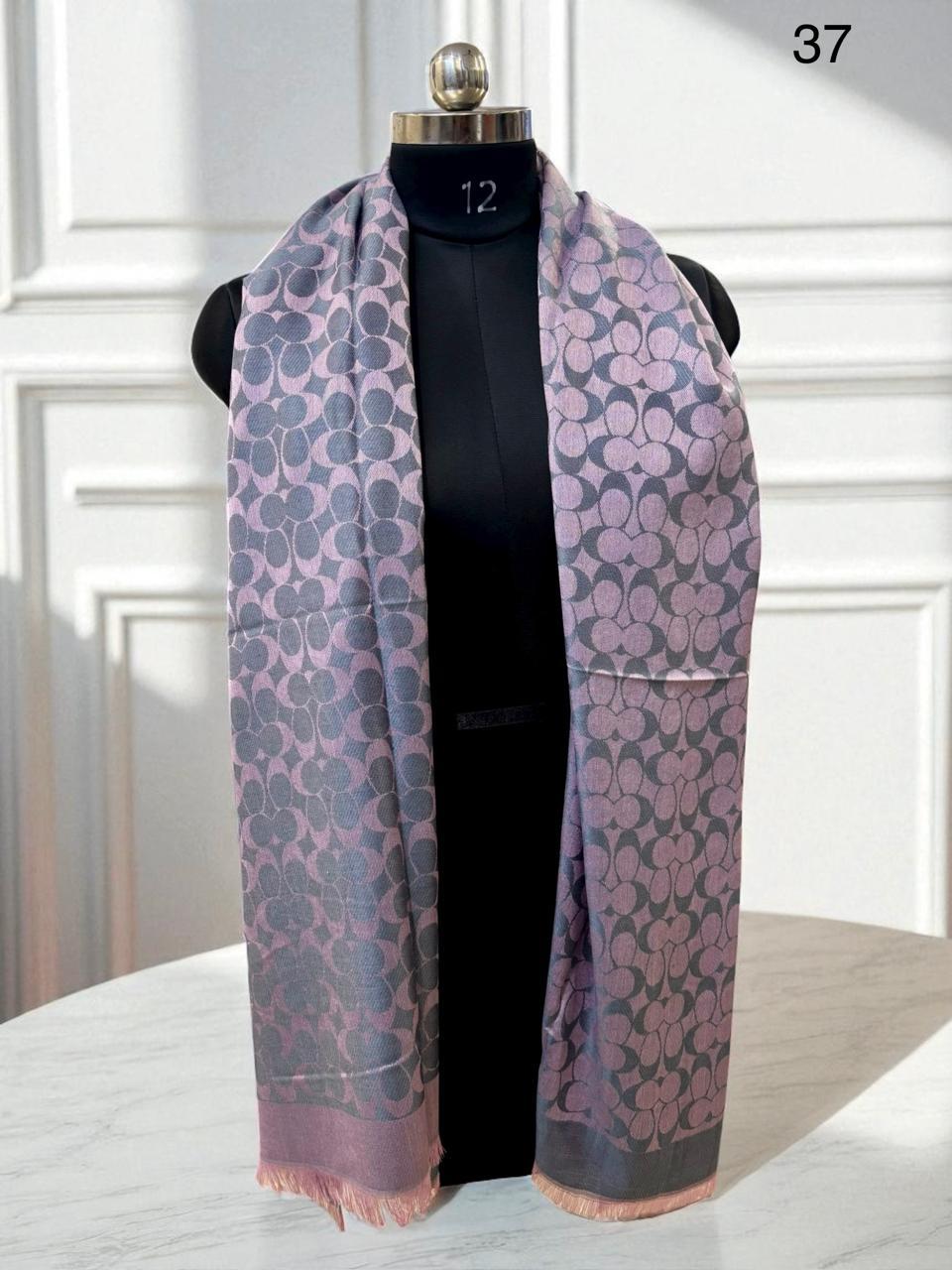 Coach Semi Woollen Logo Stole - Image 7