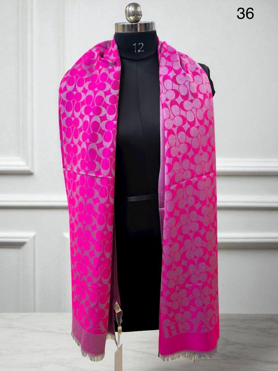 Coach Semi Woollen Logo Stole - Image 11