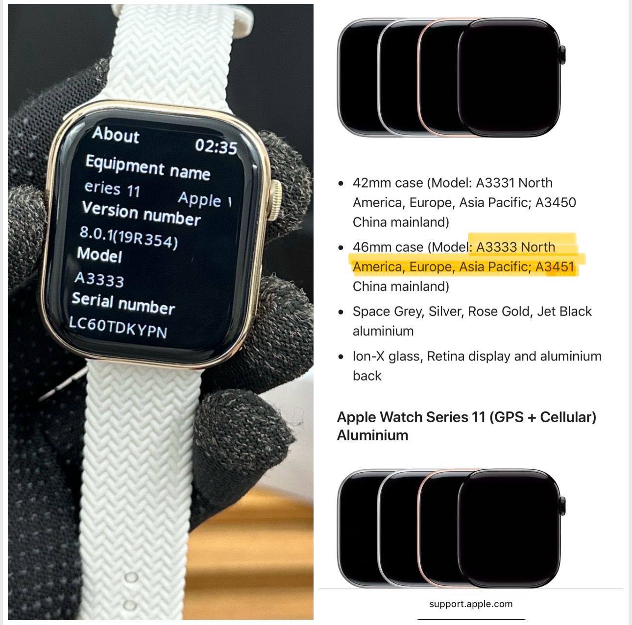 Apple Series 11 Smartwatch with Logo On/Off - Image 2