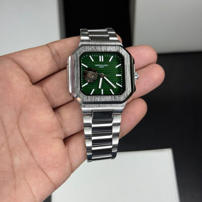 Patek Philippe Green Dial Men's Skeleton Automatic Watch 42mm