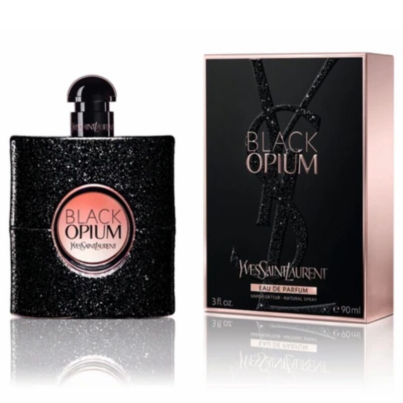 Yves Saint Laurent Black Opium Eau de Parfum for Women – 90ml, Intense Coffee Floral, Long-Lasting Designer Fragrance